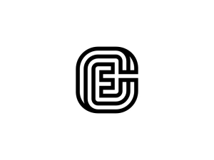 Fc Inicial Cf Letra Logotipo De Identidad