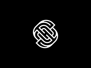 Logo Emblématique De La Lettre Sh Initiale Hs