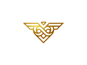 Logotipo De Búho Infinito Diamante