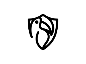 Bird Toucan Shield Logo