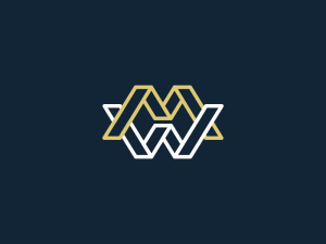 Logotipo Abstracto De Mw