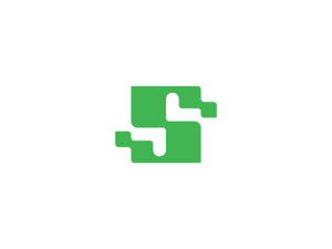 Einzigartiges Digitales S-letter-logo