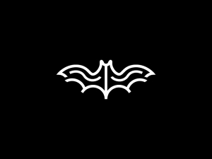 Logotipo De Murciélago Blanco