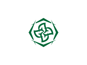 Abstraktes Naturblatt-logo