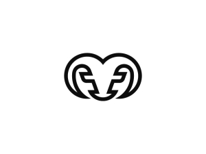 Einzigartiges Ram-buchstabe-m-logo