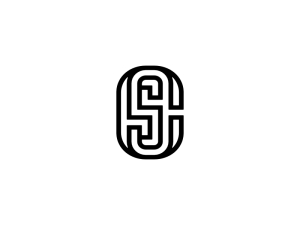 Logotipo De Letra Sc Inicial Cs