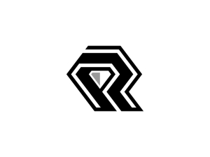 R Letter Diamond Logo