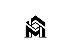 Ma Letra Am Logotipo De Identidad Inicial