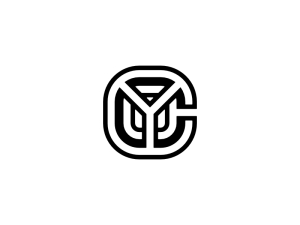 Yc Initiale Cy Lettre Identité Logo