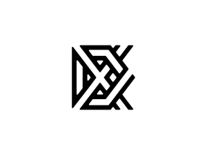 Dx Lettre Xd Identité Initiale Logo