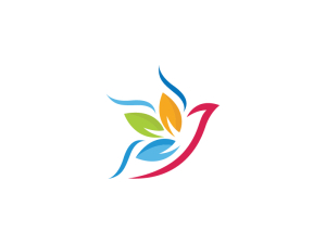 Logo Oiseau Feuille Nature