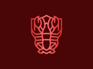 Logotipo Del Escudo De Langosta
