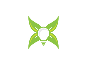 Leaf Lightbulb Logo
