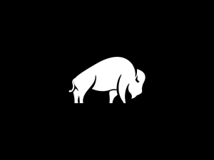Logotipo Del Gran Bisonte Blanco