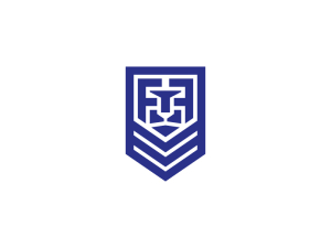 Blue Shield Lion Head Logo