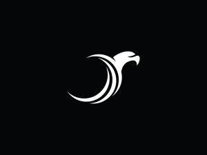 Simple White Eagle Logo