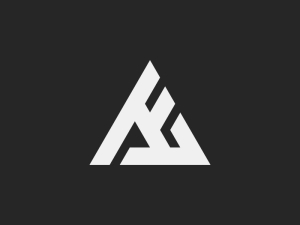 Logo Ae Initial Triangle