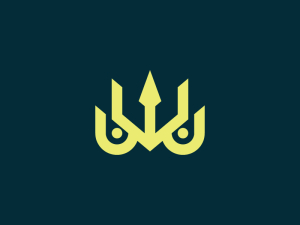 Elegant Owl Trident Logo