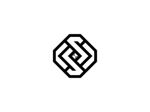 Buchstabe S-diamant Oder Infinity-diamant-logo