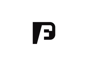 Modern Pf Fp Monogram Logo 