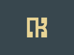 Quadratischer Buchstabe K-logo