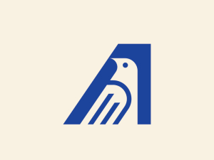 Lettre Un Logo D'oiseau