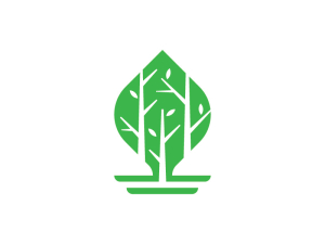 Logotipo Del Árbol Del Bosque