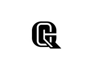 Qc Letra Cq Logotipo Inicial