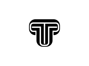 T Letter Labyrinth Logo