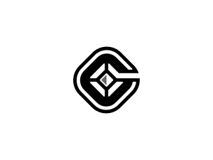 Logotipo De Identidad De Diamante Letra G