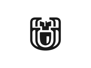 Lettre U Bombe Logo
