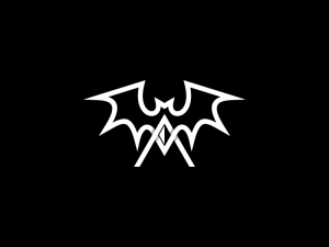 Letter A Diamond And Bat Logo