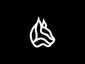 Weißes Luchs-logo 
