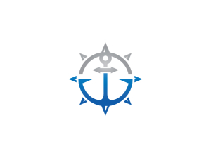 Logo de la boussole marine