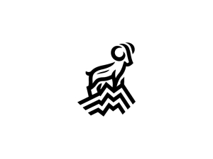 Logo de la grande chèvre de montagne noire