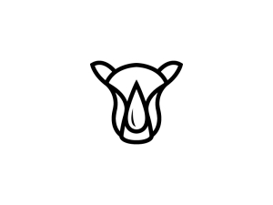 Head Of Black Rhino Logo