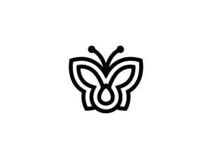 Beauty Black Butterfly Logo