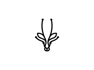 Logotipo de antílope de cabeza negra