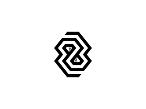 Logo d'identité diamant numéro 8