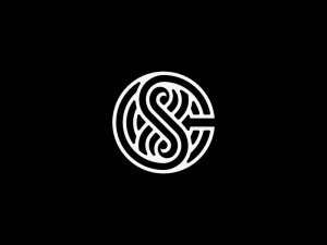 Letter Cs Initial Sc Infinity Logo
