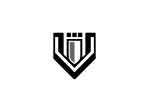 شعار حرف V رصاصة