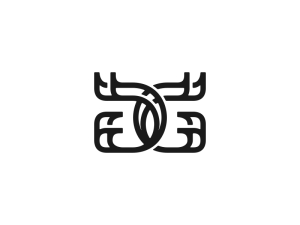 Logotipo elegante de Dg