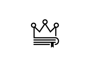 Logo de la couronne de livre