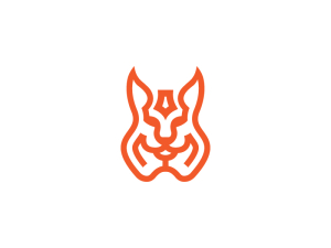 Logotipo De Lince Naranja
