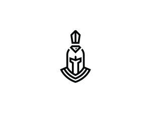 Cooles, wertvolles Spartan-Logo