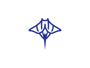 Logo de la raie pastenague de l'océan