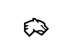 Logotipo de la cabeza del pantera negra