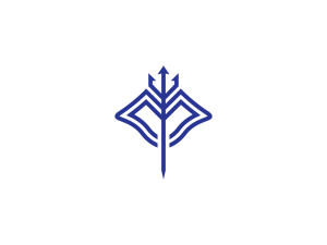 Ocean Manta Ray Logo