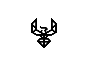 Großes, auffälliges schwarzes Phönix-Logo