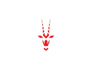 Logo unique de l'oryx rouge